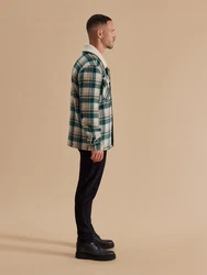 DAN FOX APPAREL Jacke 'Brian' beige/braun/grün