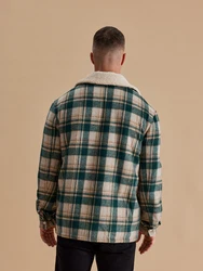 DAN FOX APPAREL Jacke 'Brian' beige/braun/grün