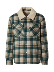 DAN FOX APPAREL Jacke 'Brian' beige/braun/grün