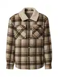 DAN FOX APPAREL Jacke 'Brian' beige/dunkelblau/braun