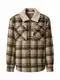 DAN FOX APPAREL Jacke 'Brian' beige / dunkelblau / braun