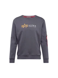 Sweatshirt dunkelgrau / orange / rot / wei