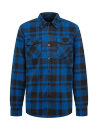 Hemd 'Austin' blau / schwarz