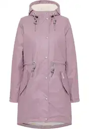 Lagana parka svijetlosiva / lila