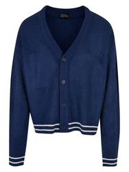 Urban Classics Strickjacke navy/weiß