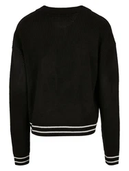 Urban Classics Strickjacke schwarz/weiß