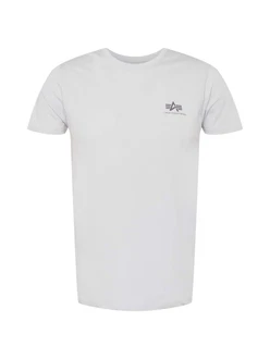 ALPHA INDUSTRIES T-Shirt grau/hellgrau
