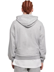 Urban Classics Sweatshirt graumeliert/rot/weiß