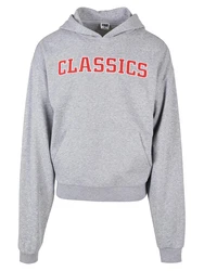 Urban Classics Sweatshirt graumeliert/rot/weiß