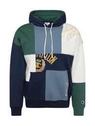 Sweatshirt navy / rauchblau / grün / weiß
