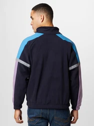 Denim Project Fleecejacke Luke marineblau / himmelblau / grau / lila