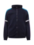 Denim Project Fleecejacke Luke marineblau / himmelblau / grau / lila