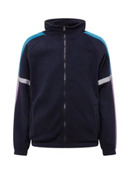 Denim Project Fleecejacke Luke marineblau / himmelblau / grau / lila
