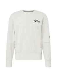Sweatshirt ''''NASA'''' hellgrau / schwarz