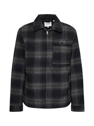 Jacke 'JOHNSON' navy / greige / schwarz
