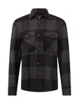 ONLY & SONS Langarmhemd Milo Schwarz/Dunkelgrau