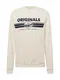 JACK & JONES Sweatshirt ''''ASPEN'''' beige / navy