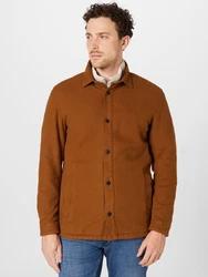 TOM TAILOR Jacke Langarmhemd rostbraun