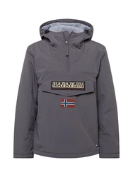 NAPAPIJRI Jacke Rainforest (Winter 3) beige/dunkelgrau/dunkelrot/schwarz