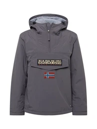 Jacke 'Rainforest' beige / dunkelgrau / dunkelrot / schwarz