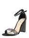 STEVE MADDEN Páskové sandály 'CARRSON'  černá / stříbrná