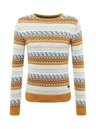 Pullover beige / navy / hellblau / bronze