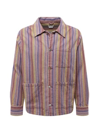 Jacke 'Alan' schilf / dunkellila / altrosa / offwhite