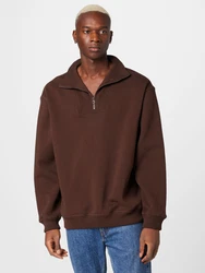 WEEKDAY Sweatshirt 'Pedro' dunkelbraun