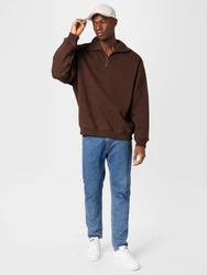 WEEKDAY Sweatshirt 'Pedro' dunkelbraun