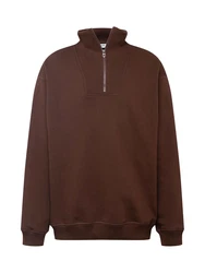 WEEKDAY Sweatshirt 'Pedro' dunkelbraun