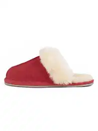 Papuče 'Sheepskin Slide' bež / crvena