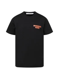 T-Shirt pfirsich / schwarz