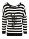 GUESS Mikina ''''AMELIE''''  černá / offwhite
