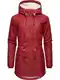 Ragwear Funkční bunda 'Monadis Rainy'  hnědá / rubínově červená