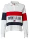 Tommy Jeans Tričko  noční modrá / červená / bílá