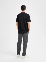 SELECTED HOMME Poloshirt SLHDante SPORT SS POLO NOOS weinrot/schwarz