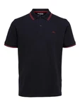 SELECTED HOMME Poloshirt SLHDante SPORT SS POLO NOOS weinrot/schwarz