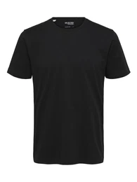 T-Shirt 'SLHAspen' schwarz