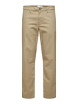 SELECTED HOMME Hose 'New Miles' camel/schwarz/wei