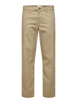 SELECTED HOMME Hose 'New Miles' camel/schwarz/wei