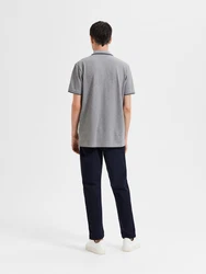 SELECTED HOMME Poloshirt SLHDante SPORT SS POLO NOOS navy/graumeliert