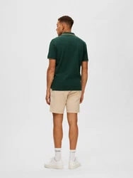 SELECTED HOMME Poloshirt SLHDante SPORT SS POLO NOOS beige/tanne