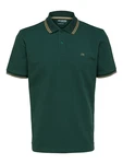 SELECTED HOMME Poloshirt SLHDante SPORT SS POLO NOOS beige/tanne