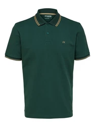 SELECTED HOMME Poloshirt SLHDante SPORT SS POLO NOOS beige/tanne