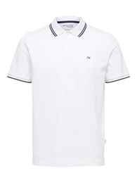 Poloshirt 'SLHDante' navy / wei