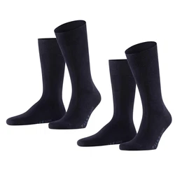 FALKE Socken Swing 2-Pack Dunkelblau/Schwarz/Lila