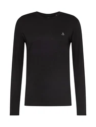 Marc O'Polo Shirt (GOTS) schwarz/weiß
