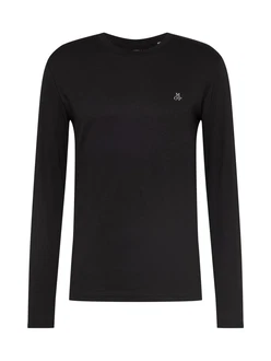 Marc O'Polo Shirt (GOTS) schwarz/weiß