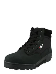 Schnrboots 'GRUNGE' blutrot / schwarz / wei