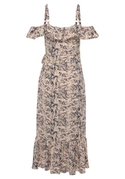 Šaty béžová / tmavě modrá